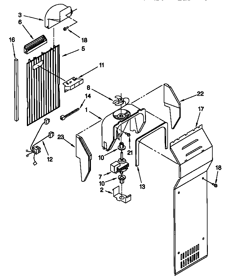 Kenmore 10656071791 air flow diagram