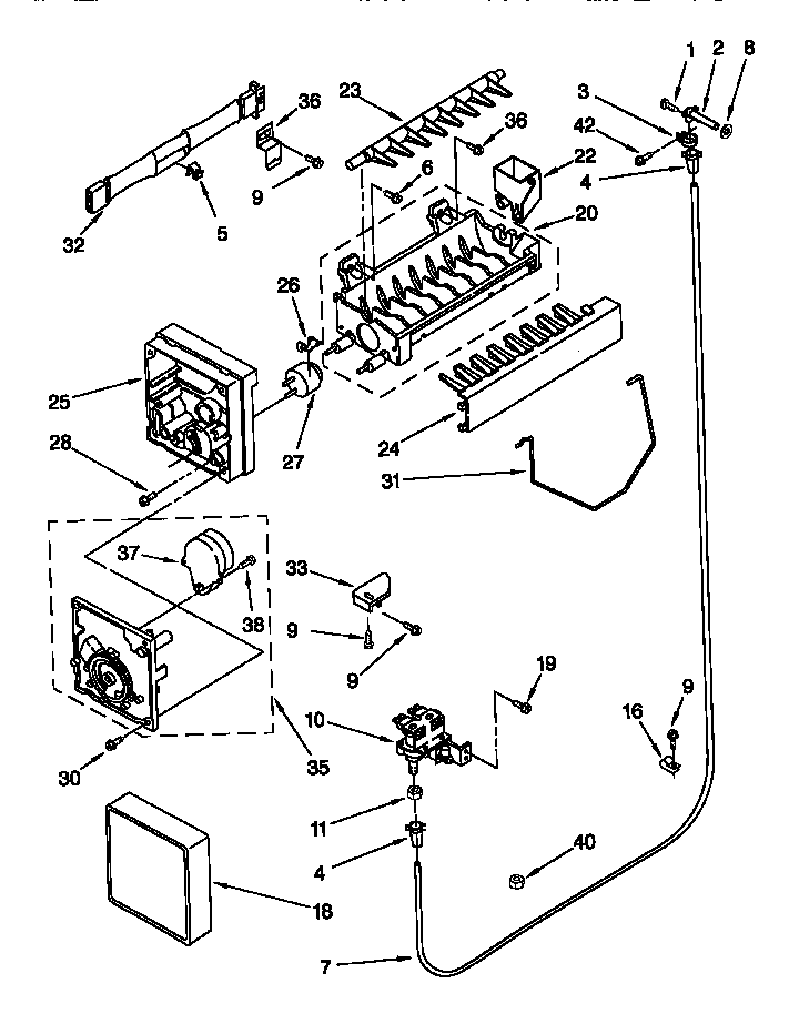 Kenmore 10656071791 icemaker diagram