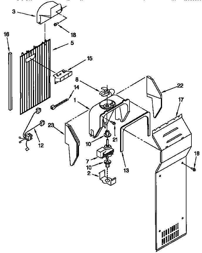 Kenmore 10657532791 air flow diagram