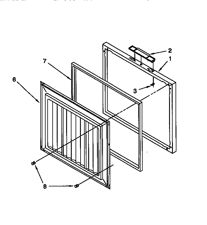 Whirlpool EH050FXEN02 door diagram