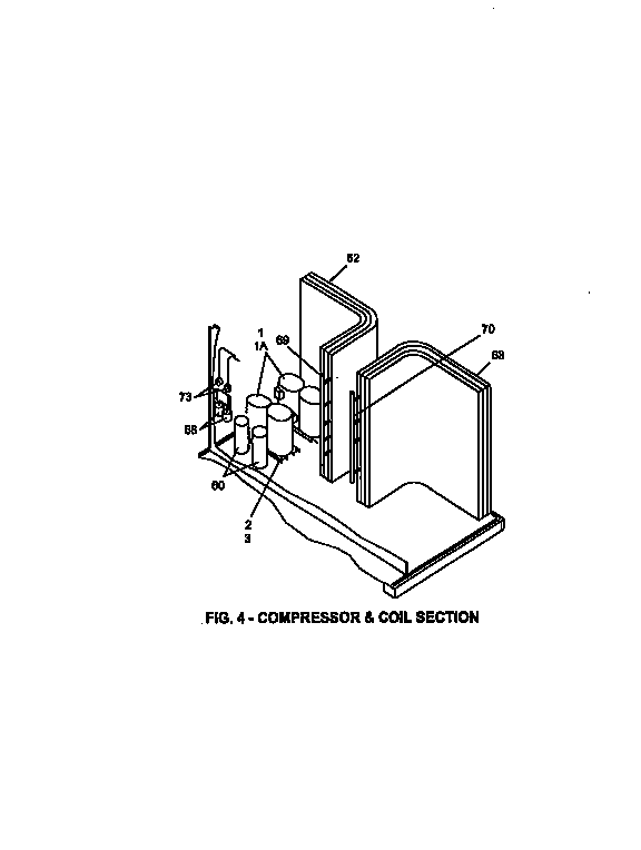 York B1CH240A25A compressor and coil section diagram