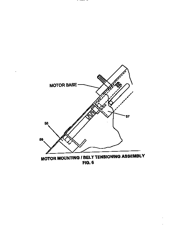 York B1CH240A25A motor mounting/belt tension diagram