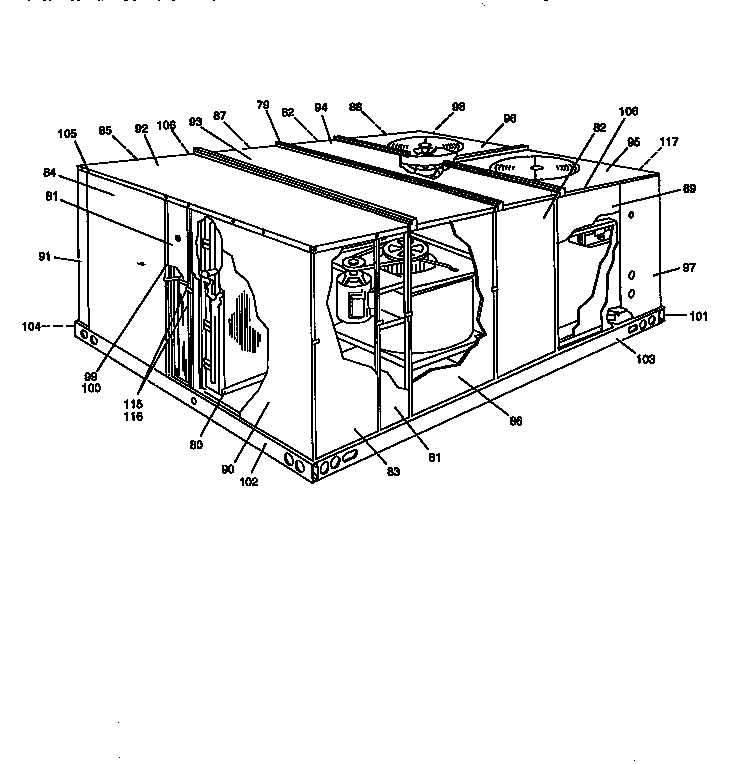 York B1CH240A25A main frame diagram