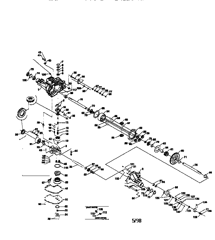 Craftsman 917315-3000 hydro gear transaxle 315-3000 diagram