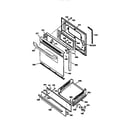 Kenmore 36275278692 door and drawer diagram