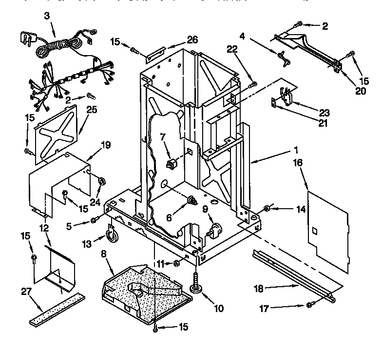Whirlpool GX900QPGQ0 frame diagram
