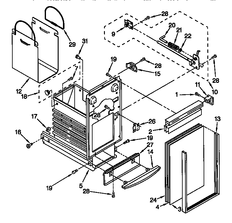 Whirlpool GX900QPGQ0 container diagram