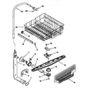 Kenmore 66515701890 upper dishrack and water feed diagram