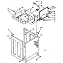Whirlpool CAP2761EW0 top and cabinet diagram
