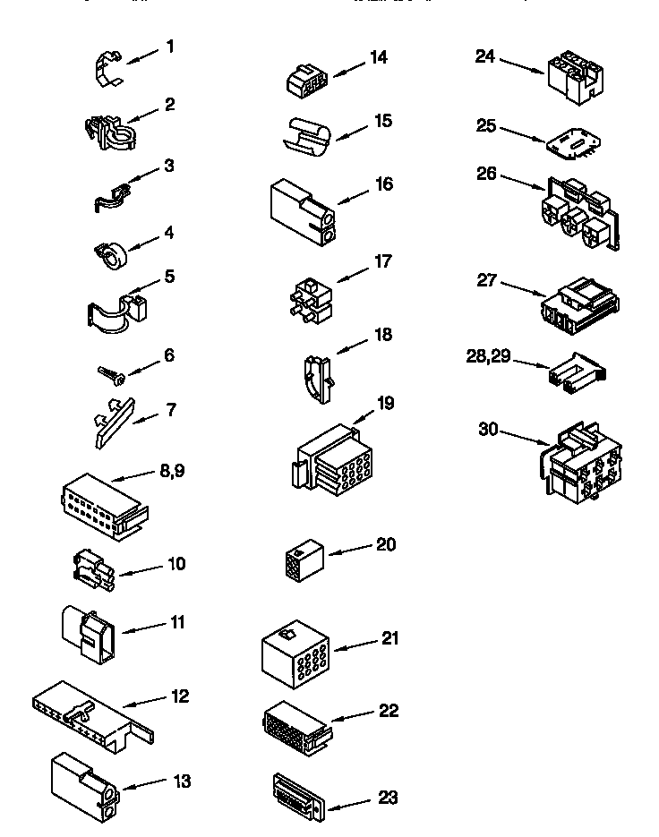 Whirlpool CAP2761EW0 wiring harness diagram