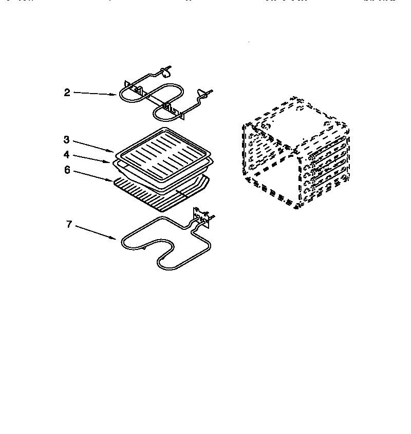 Whirlpool RBS275PDQ6 internal oven diagram