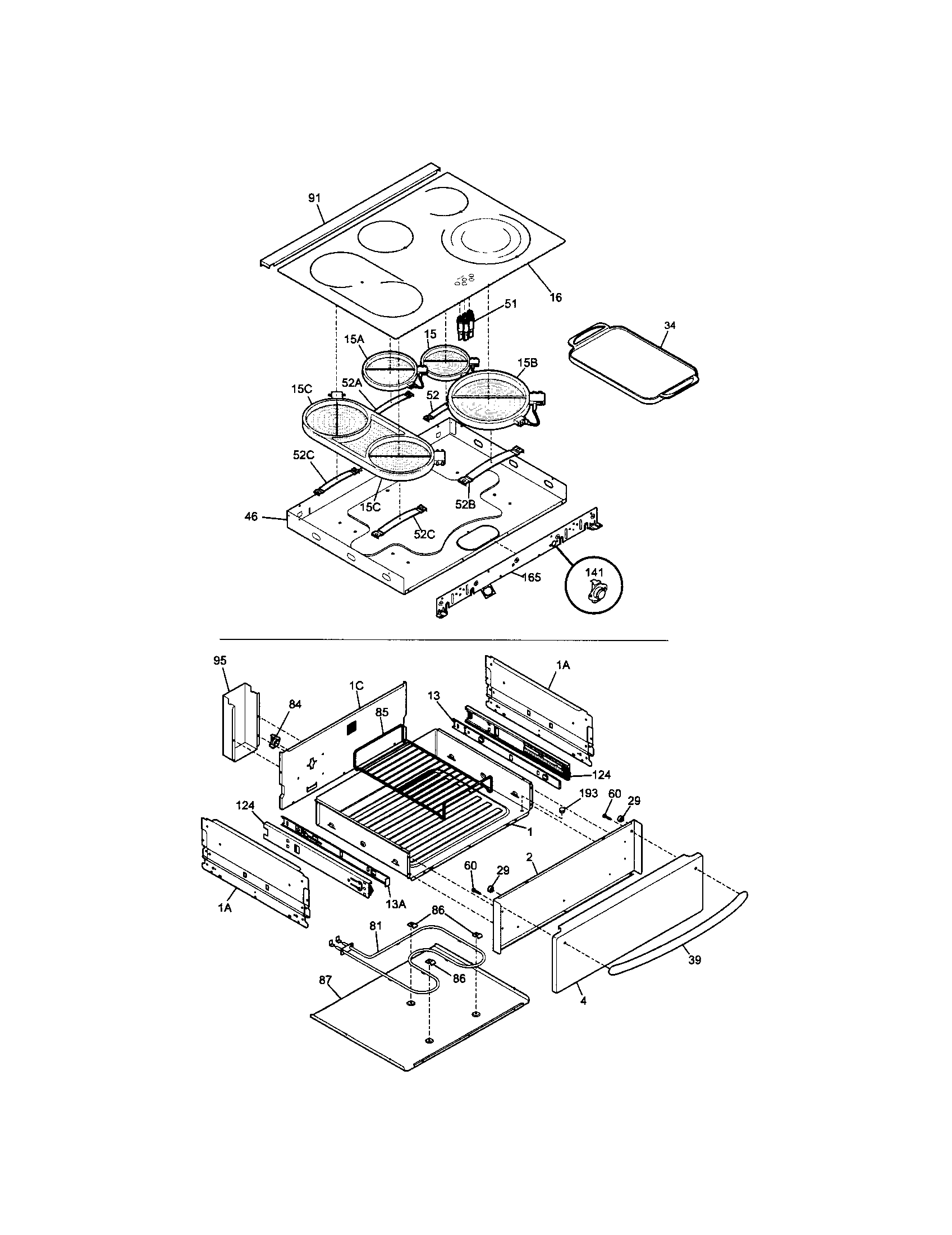 Kenmore Elite 79046619503 top/drawer diagram