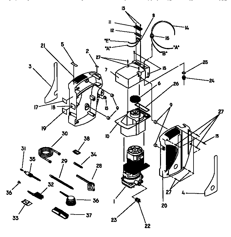 Craftsman 580760240 main unit diagram