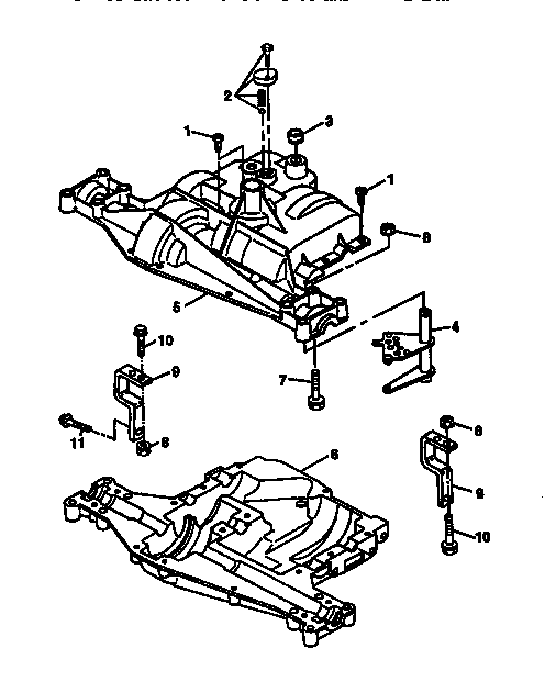 Sabre 15538G transaxle case diagram
