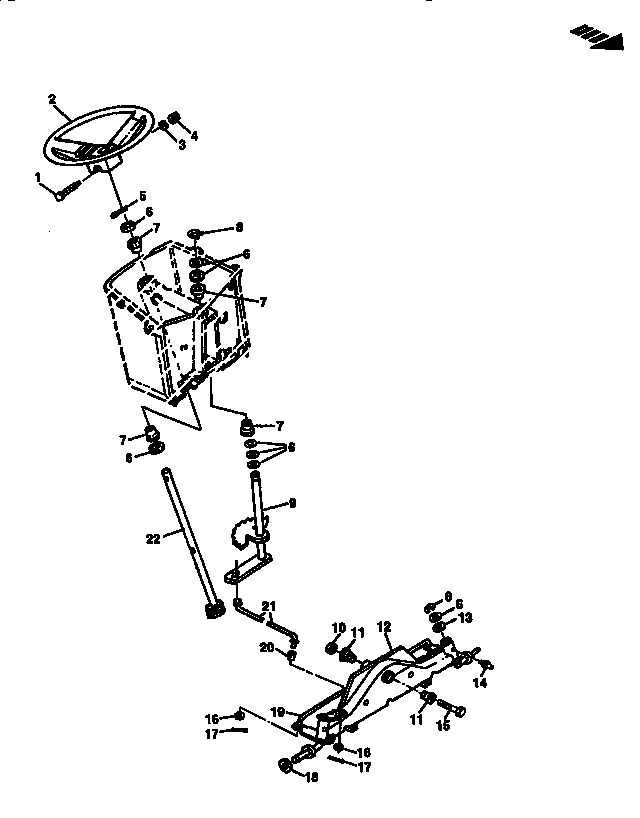 Sabre 15538G steering wheel, front axle diagram