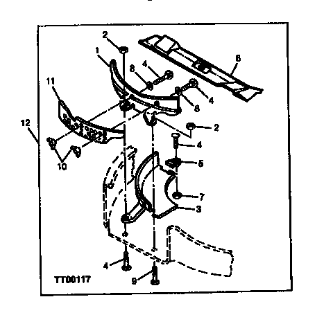 Sabre 15538G mulch kit diagram