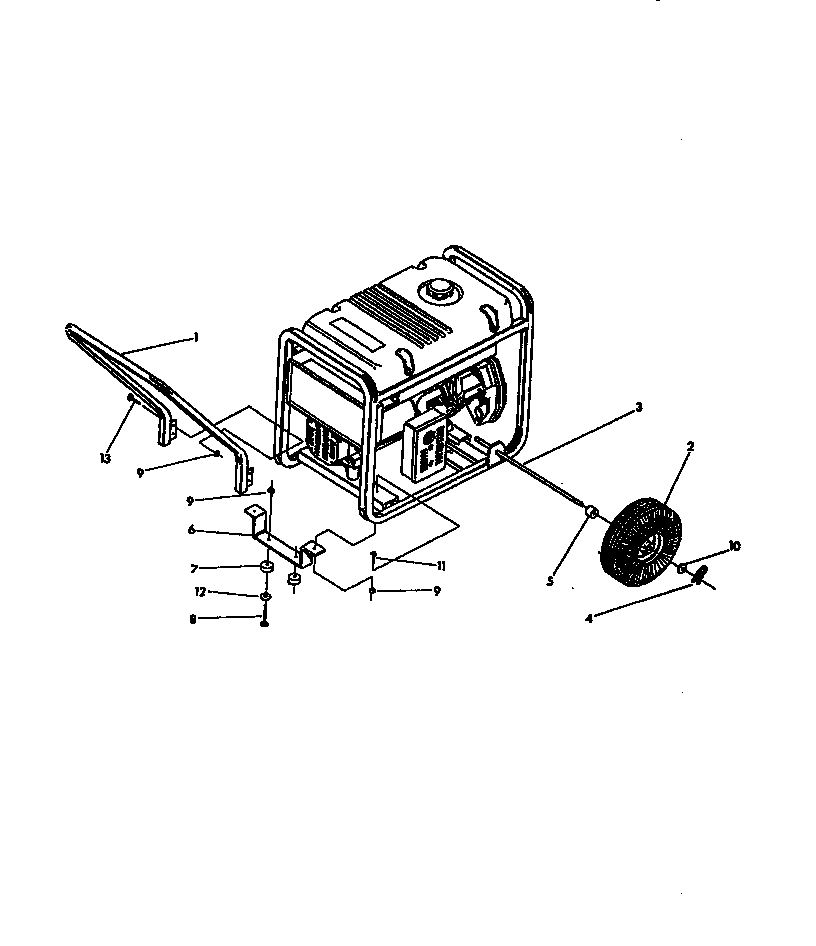 Craftsman 580327180 wheel kit diagram