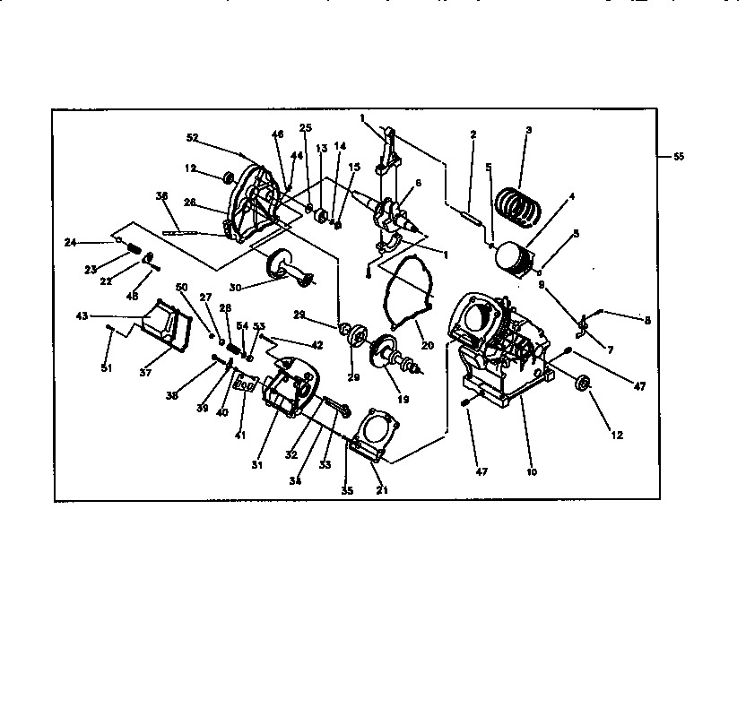 Craftsman 580327180 engine-long block diagram