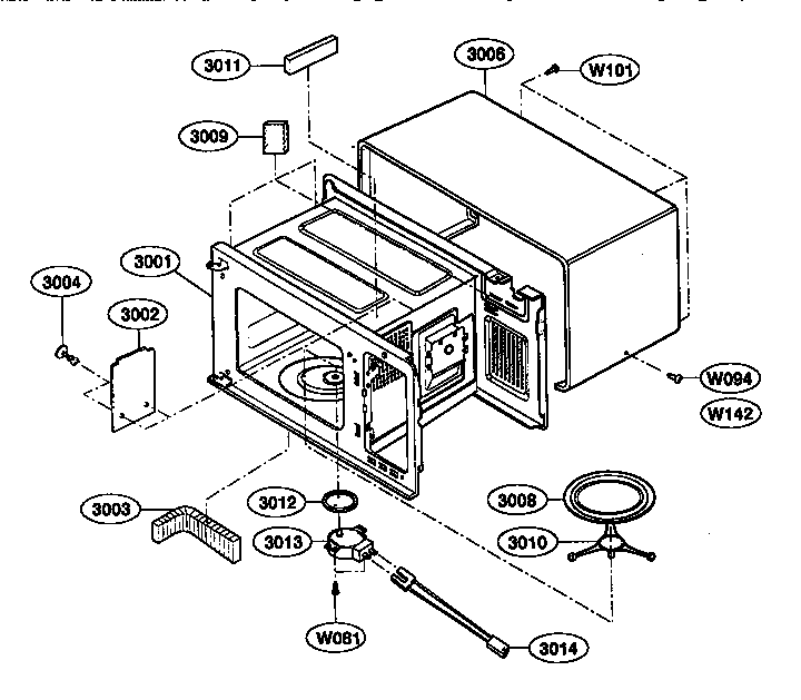 Kenmore 72168280790 oven cavity diagram