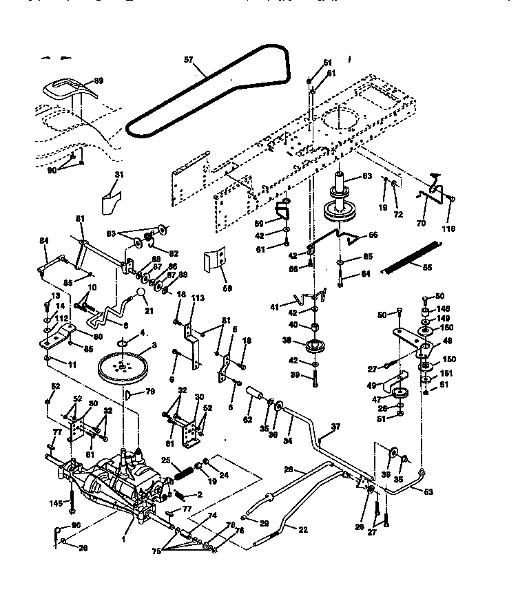 Craftsman 917270632 ground drive diagram