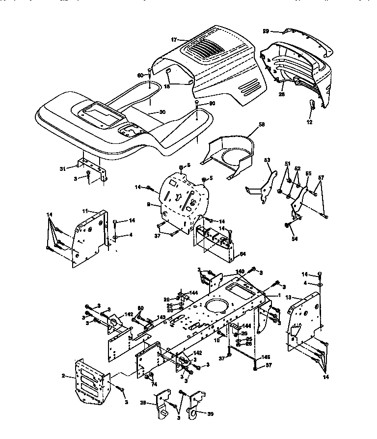 Craftsman 917271380 chassis and enclosures diagram
