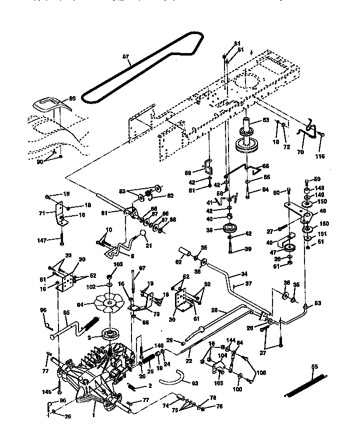 Craftsman 917271380 ground drive diagram