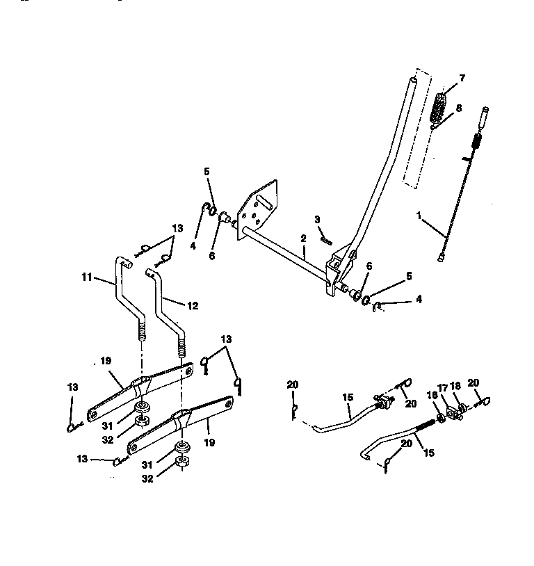 Craftsman 917271380 lift assembly diagram