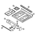 Maytag MGR5730ADL top assembly diagram