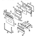 Maytag MGR5730ADL door/drawer diagram