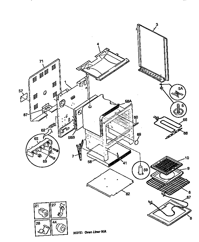 Kenmore 79060071792 body diagram