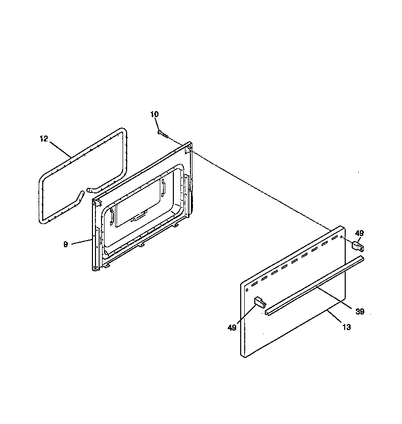Kenmore 79060071792 door diagram