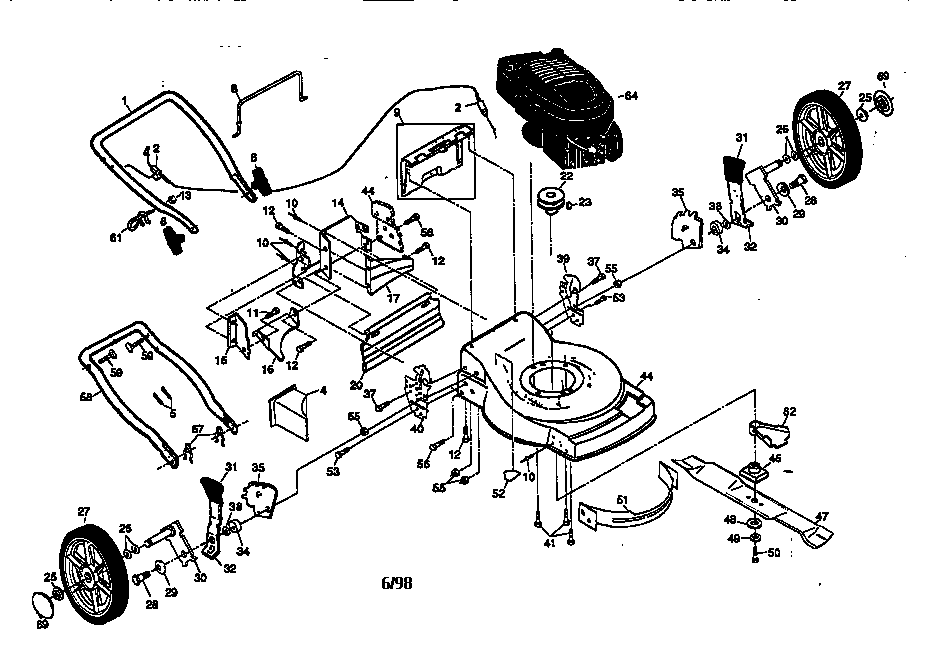 Craftsman 917377562 rotary lawn mower 917.377562 diagram