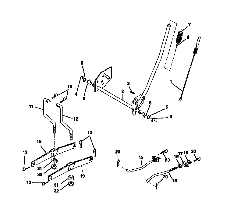 Craftsman 917270613 lift assembly diagram