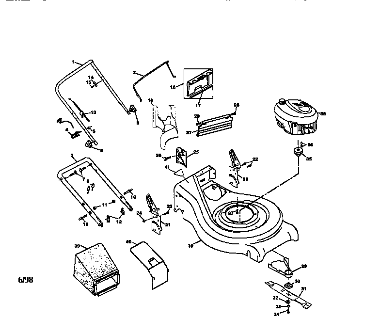 Craftsman 917377641 main frame diagram