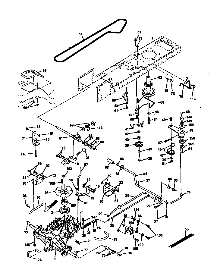 Craftsman 917270642 ground drive diagram