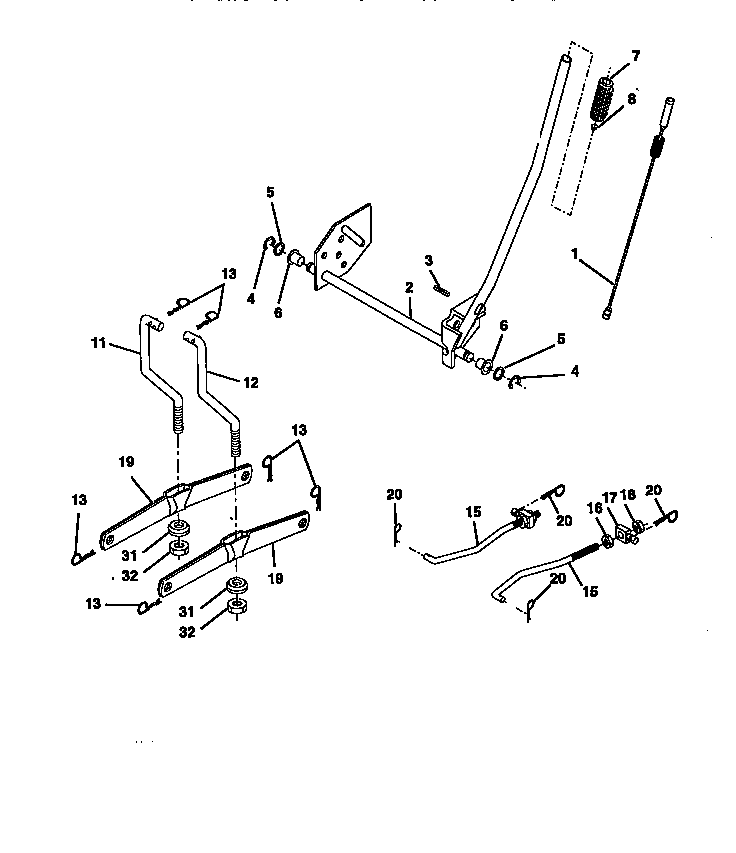 Craftsman 917270642 lift assembly diagram