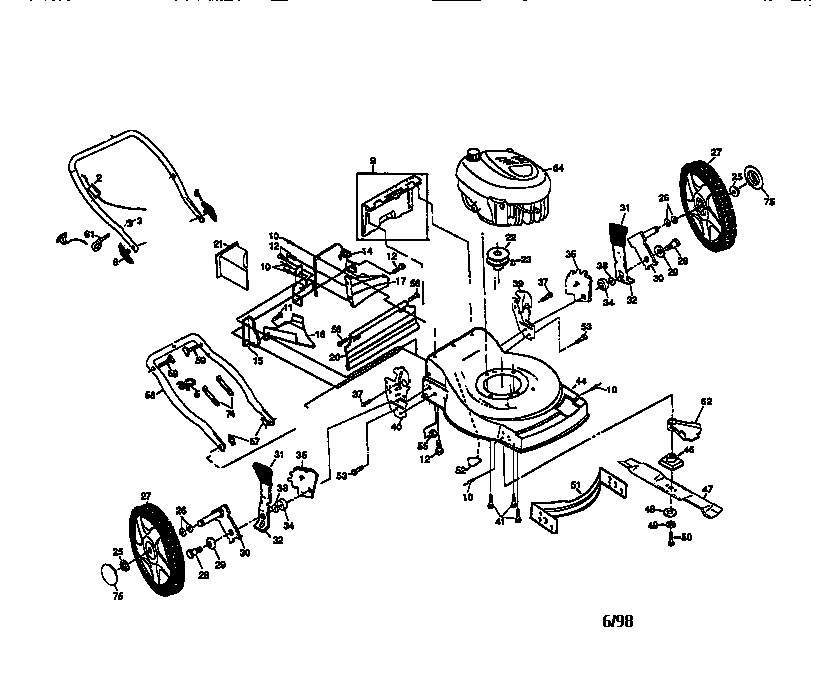 Craftsman 917377591 main frame diagram