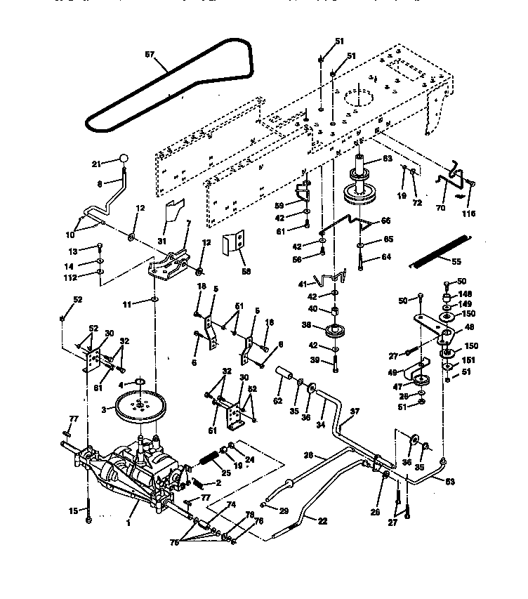 Craftsman 917270312 ground drive diagram
