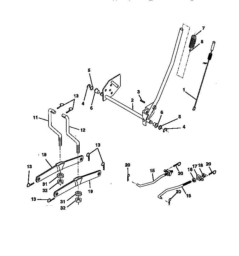 Craftsman 917270312 lift assembly diagram