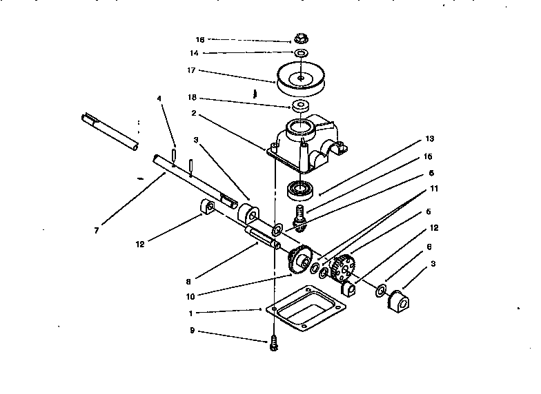 Lawn-Boy 10321-790001 & UP gear assembly diagram