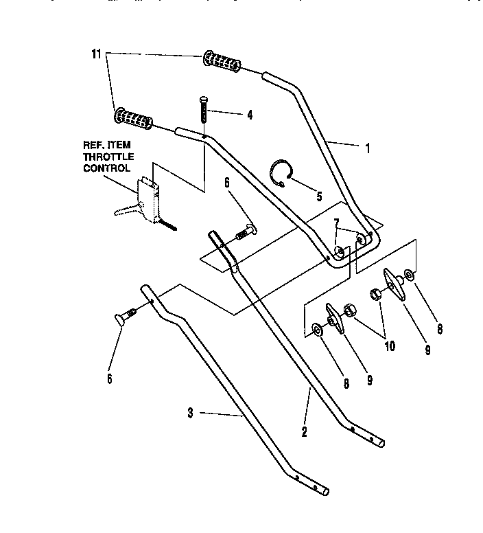 Craftsman 536797500 handle assembly diagram