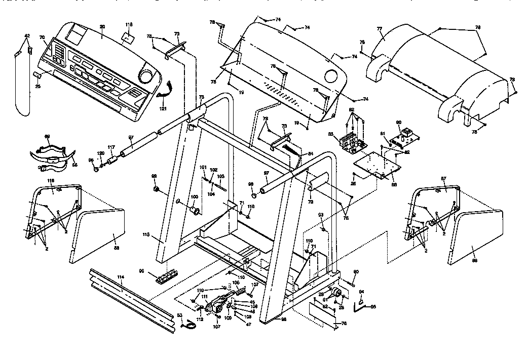 Image IMTL12071 console assembly diagram