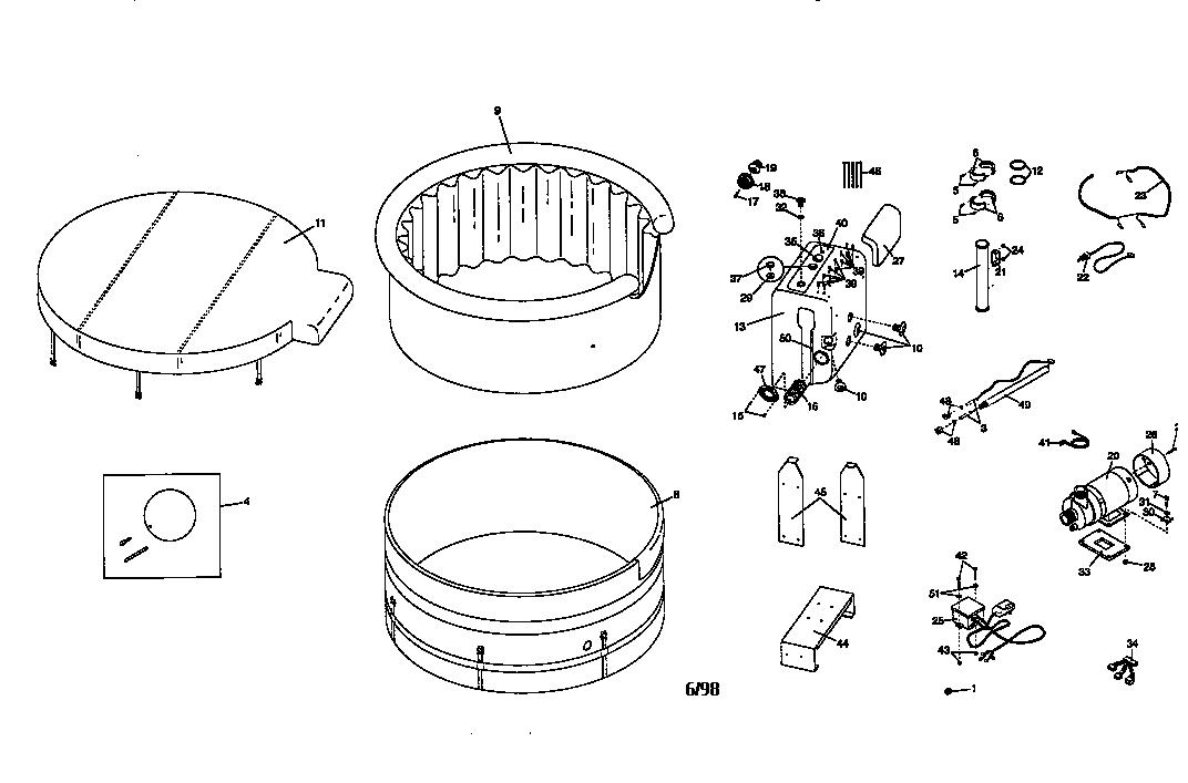 Weslo WLHS26080 unit parts diagram