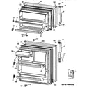 GE TBX14JABBRAA doors diagram