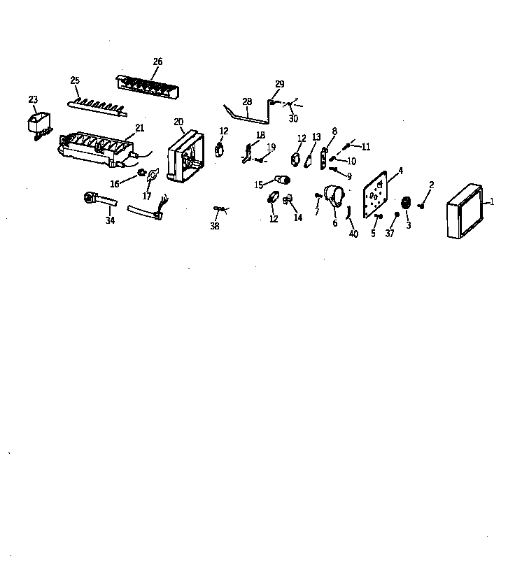 GE TBX18IIBARAA icemaker wr30x0327 diagram