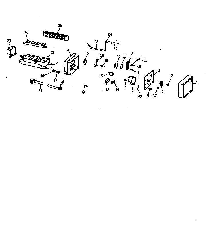 GE TBX18IIBBRWW icemaker wr30x0327 diagram