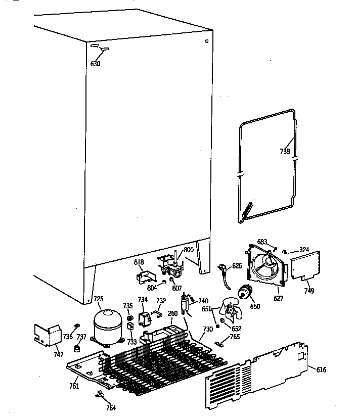 GE TFX20JRBAWH unit parts diagram