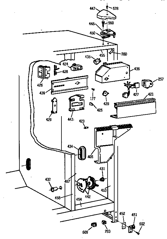 GE TFX20SABAAA fresh food section diagram