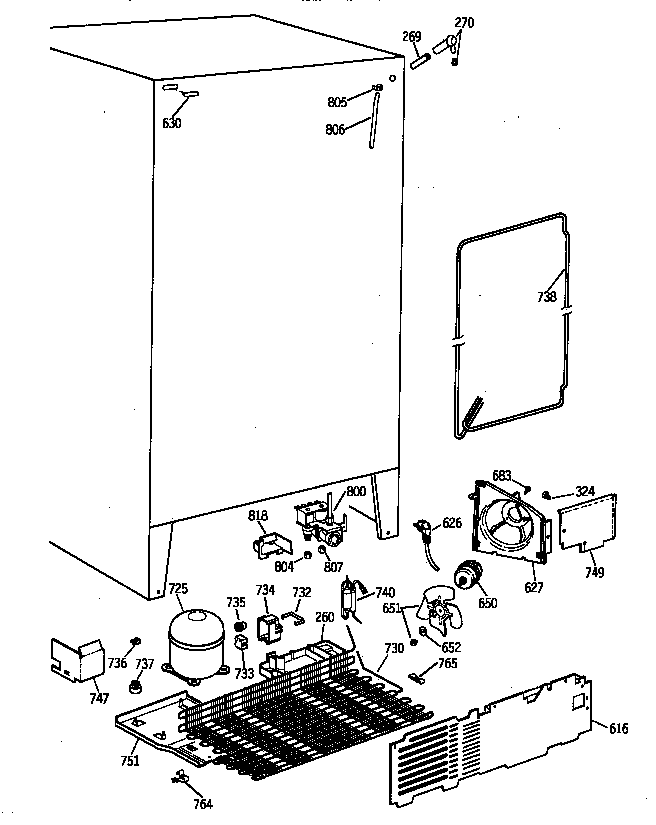 GE TFX22ARBAAA unit parts diagram