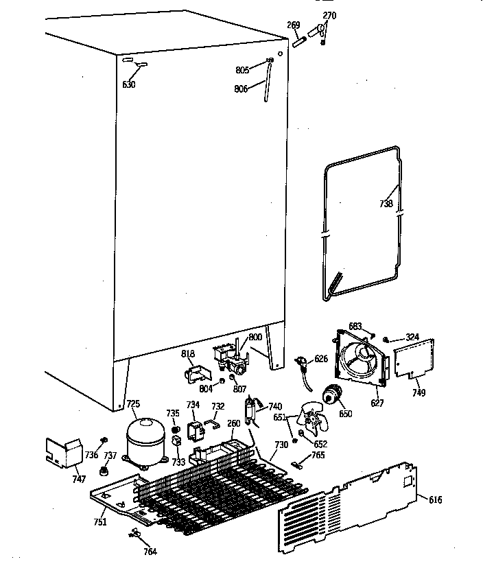 GE TFX22ARBAWW unit parts diagram
